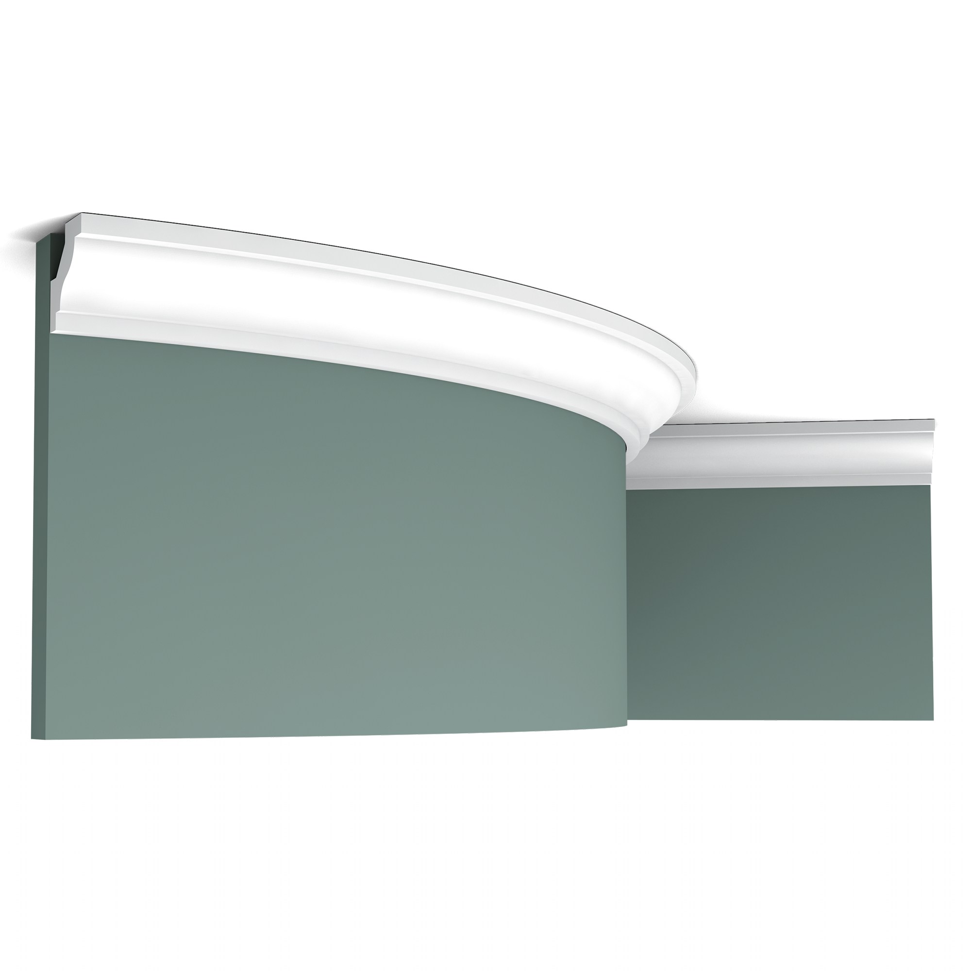 Потолочный плинтус под покраску гибкий Orac Decor Orac Luxxus C230F 2000×29×29
