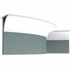 Потолочный плинтус под покраску гибкий Orac Decor Luxxus C240F 2000×80×80