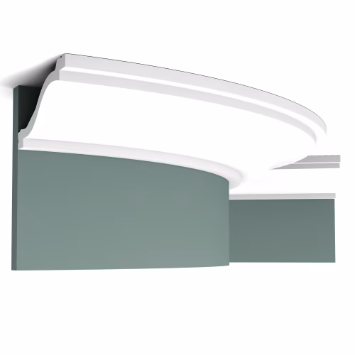 Потолочный плинтус под покраску гибкий Orac Decor Luxxus C331F 2000×135×64
