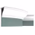 Потолочный плинтус под покраску гибкий Orac Decor Select C333F 2000×111×122