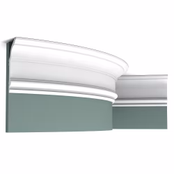 Потолочный плинтус под покраску гибкий Orac Decor Luxxus C339F 2000×64×141