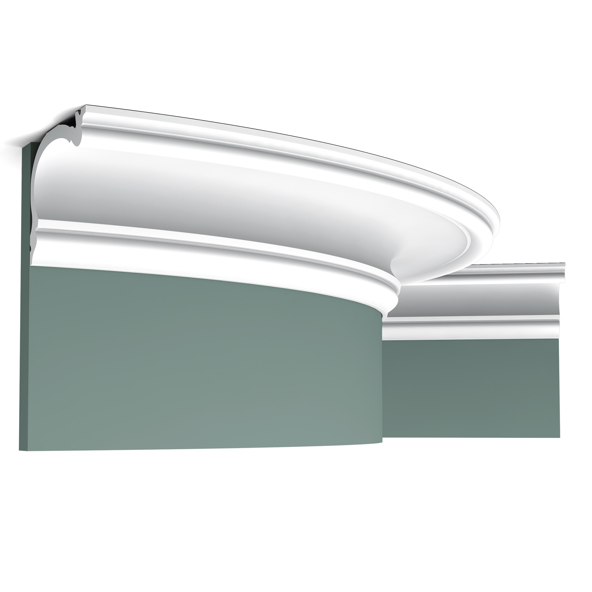 Потолочный плинтус под покраску гибкий Orac Decor Select C341F 2000×122×88