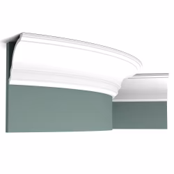 Потолочный плинтус под покраску гибкий Orac Decor Axxent CX106F 2000×117×118
