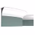 Потолочный плинтус под покраску гибкий Orac Decor Axxent CX127F 2000×94×94