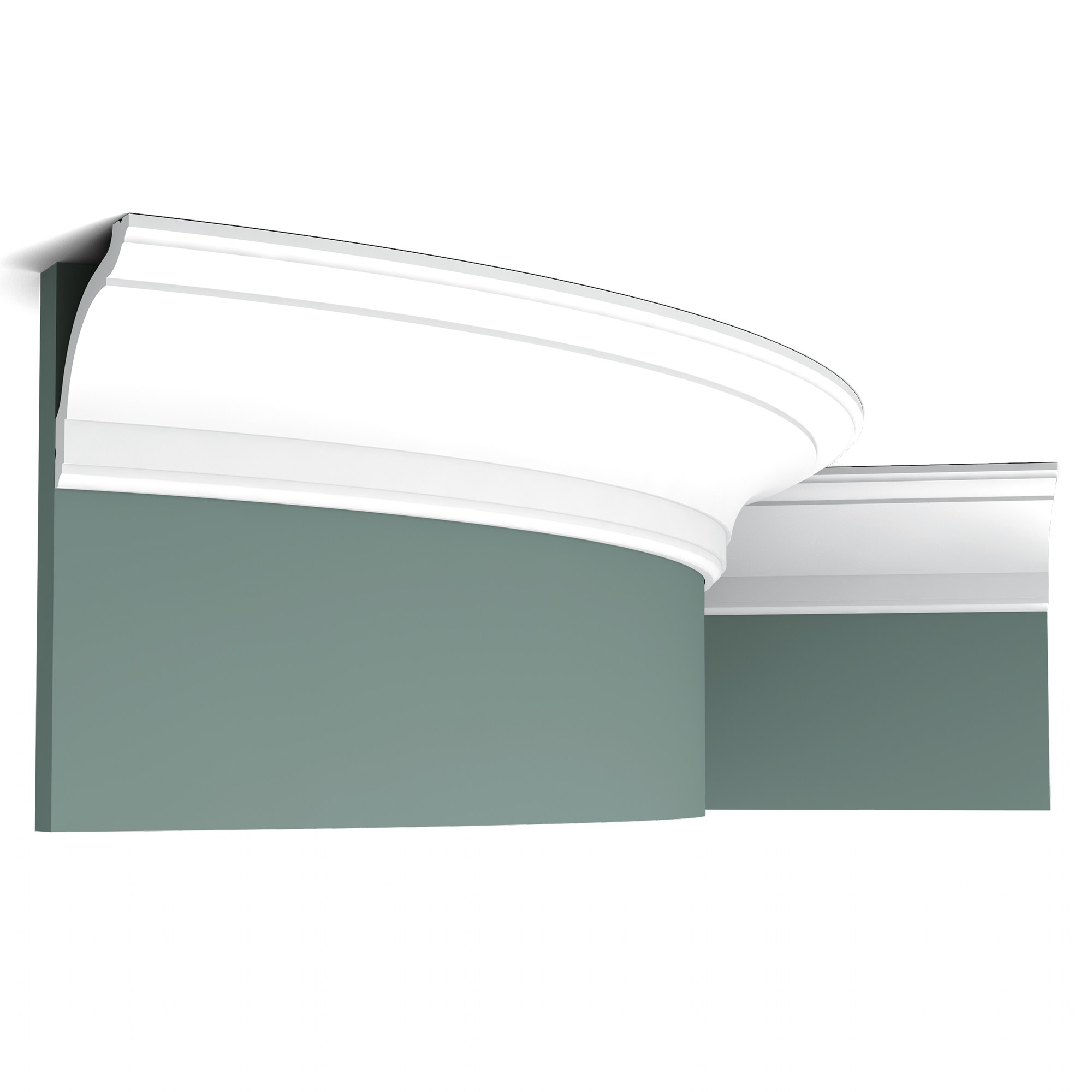 Потолочный плинтус под покраску гибкий Orac Decor Orac Axxent CX127F 2000×94×94