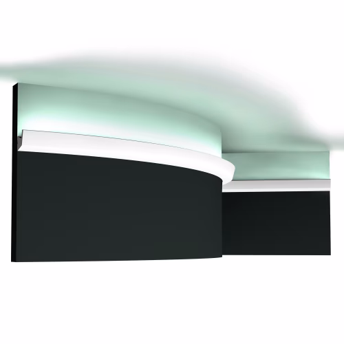 Потолочный плинтус под покраску гибкий Orac Decor Select CX189F с подсветкой 2000×27×27