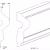 Гибкий молдинг под покраску Orac Decor Select P8030F 2000×41×17