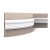 Гибкий молдинг под покраску Orac Decor Luxxus P9010F 2000×91×30