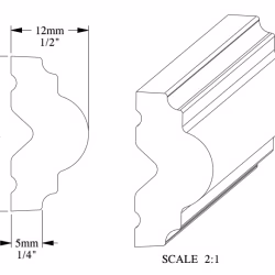 Гибкий молдинг под покраску Orac Decor Select PX103F 2000×25×12