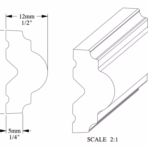 Гибкий молдинг под покраску Orac Decor Select PX103F 2000×25×12