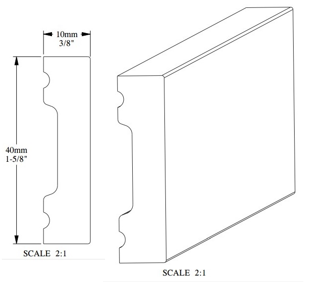 Плинтус под покраску гибкий Orac Decor Fundamentals SX162F 2000×40×10