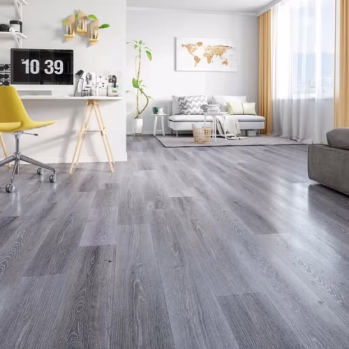 Кварцвиниловый SPC ламинат Fargo Comfort Дуб Серый Иней 379-1 1220×180×4