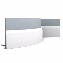 Плинтус под покраску гибкий Orac Decor Axxent SX104F 2000×148×17