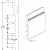 Плинтус под покраску гибкий Orac Decor Select SX118F 2000×138×18