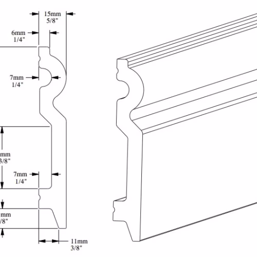 Плинтус под покраску гибкий Orac Decor Select SX137F 2000×99×15
