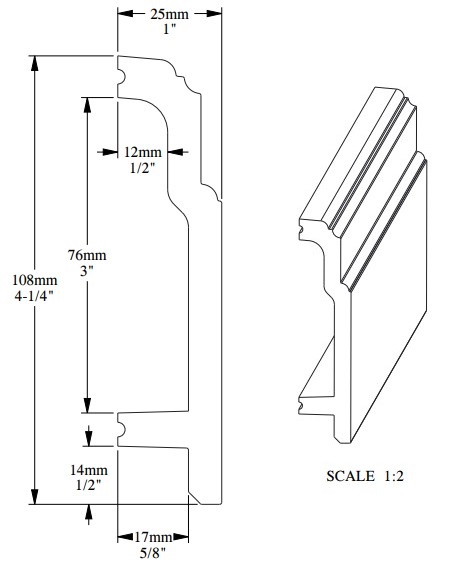 Плинтус под покраску гибкий Orac Decor Select SX155F 2000×108×25