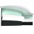 Потолочный плинтус под покраску гибкий Orac Decor Modern Antonio C373F с подсветкой 2000×50×80