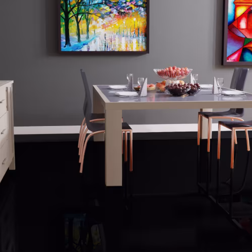 Ламинат Falquon Blue Line Max Uni Black U190 глянец 1220×610×8