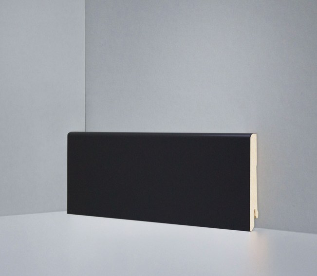 Плинтус МДФ ламинированный Арт Лайн Jat Black 2050×80×16