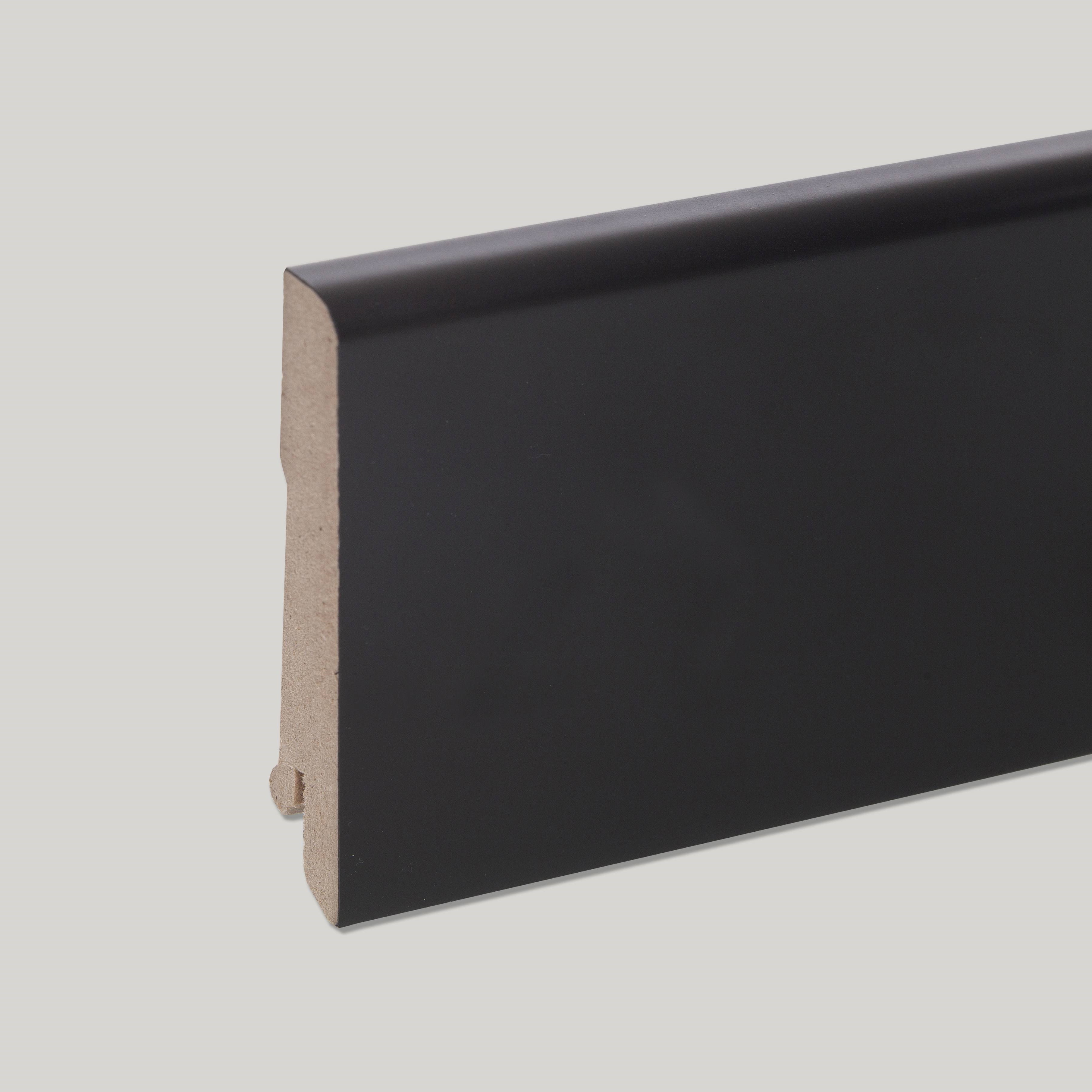 Плинтус МДФ ламинированный Арт Лайн Jat Black 2050×80×16