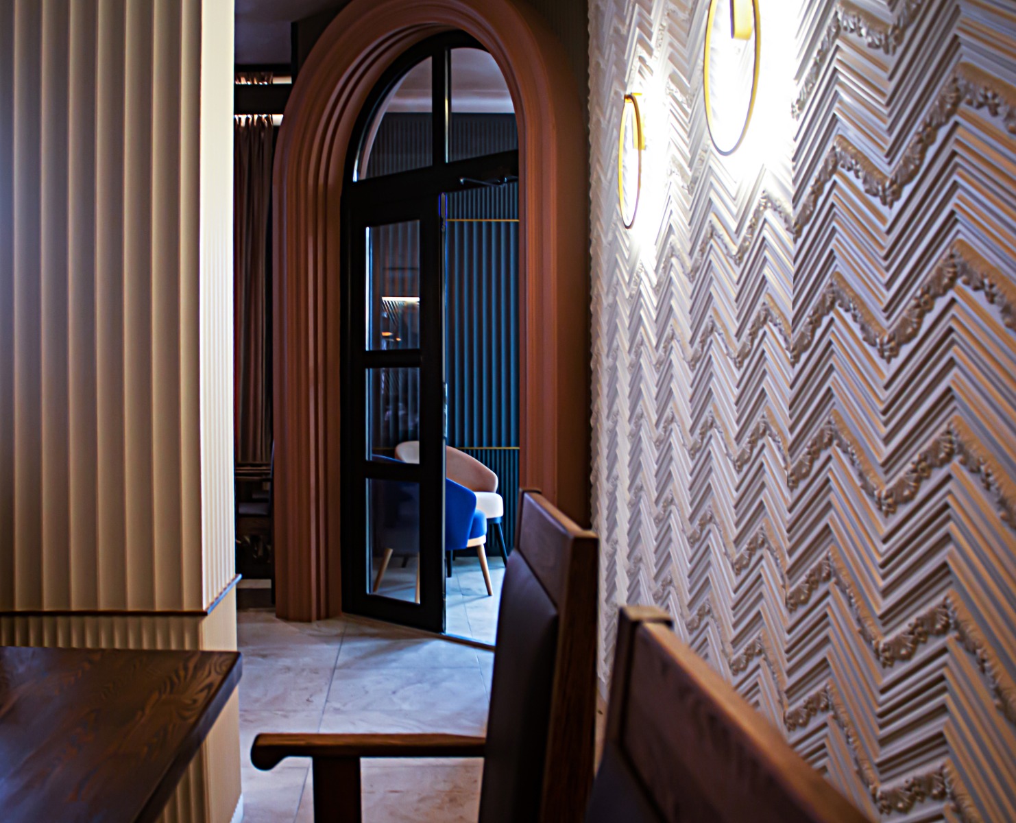 Стеновая панель под покраску Orac Decor Modern Valley W109 2000×250×13 фото в интерьере