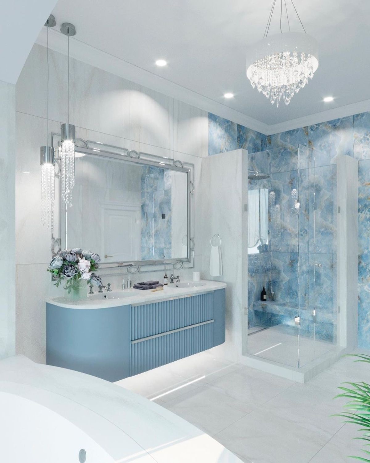 Стеновая панель под покраску Orac Decor Modern Valley W109 2000×250×13 фото в интерьере