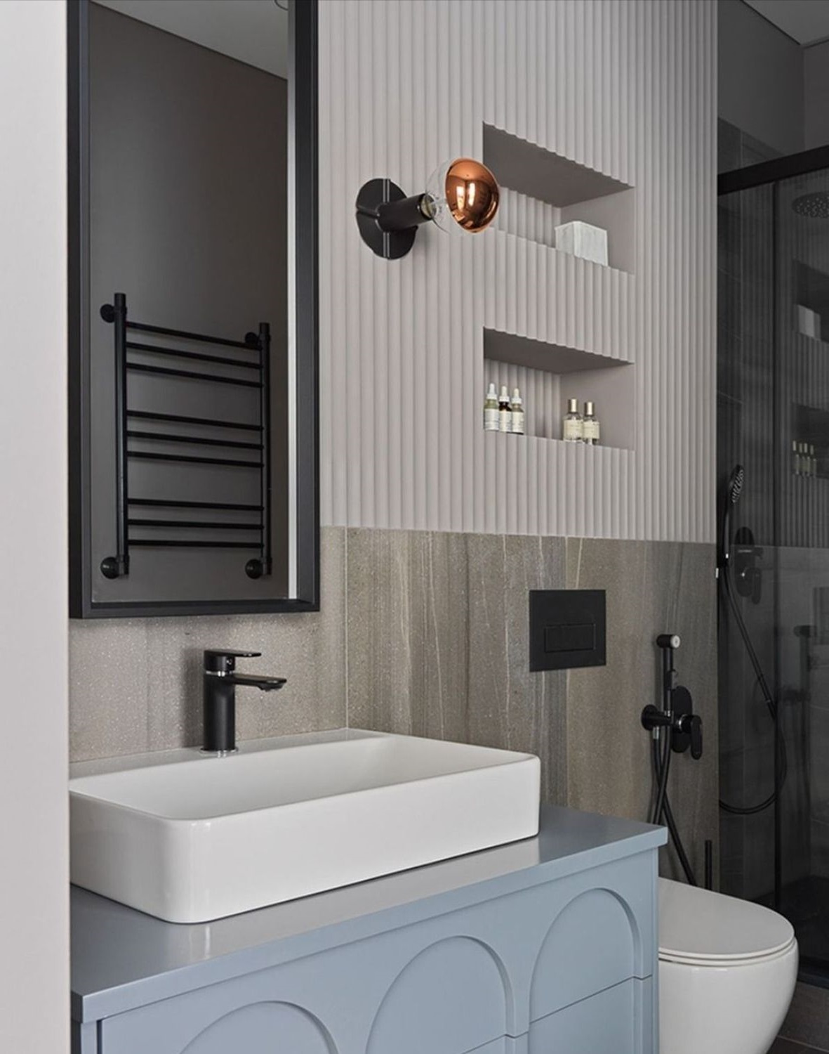 Стеновая панель под покраску Orac Decor Modern Valley W109 2000×250×13 фото в интерьере