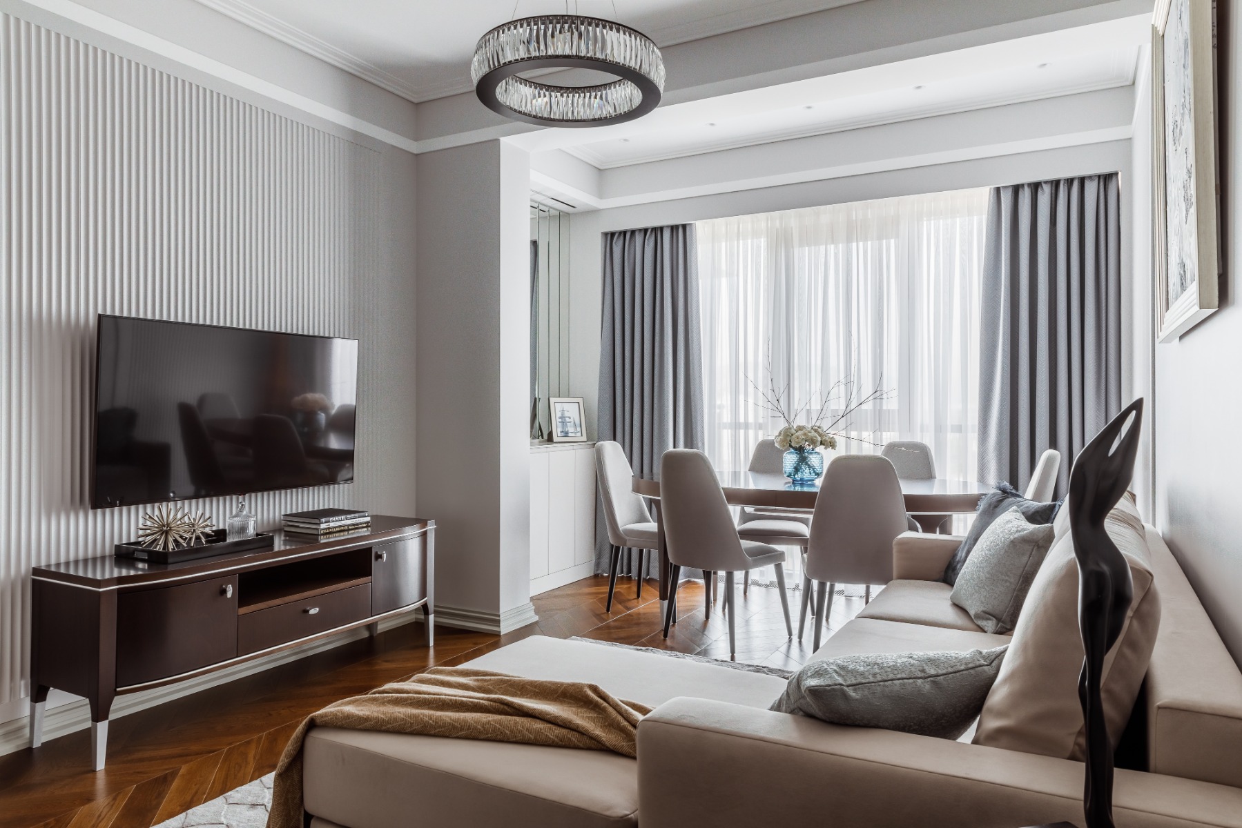 Стеновая панель под покраску Orac Decor Modern Valley W109 2000×250×13 фото в интерьере