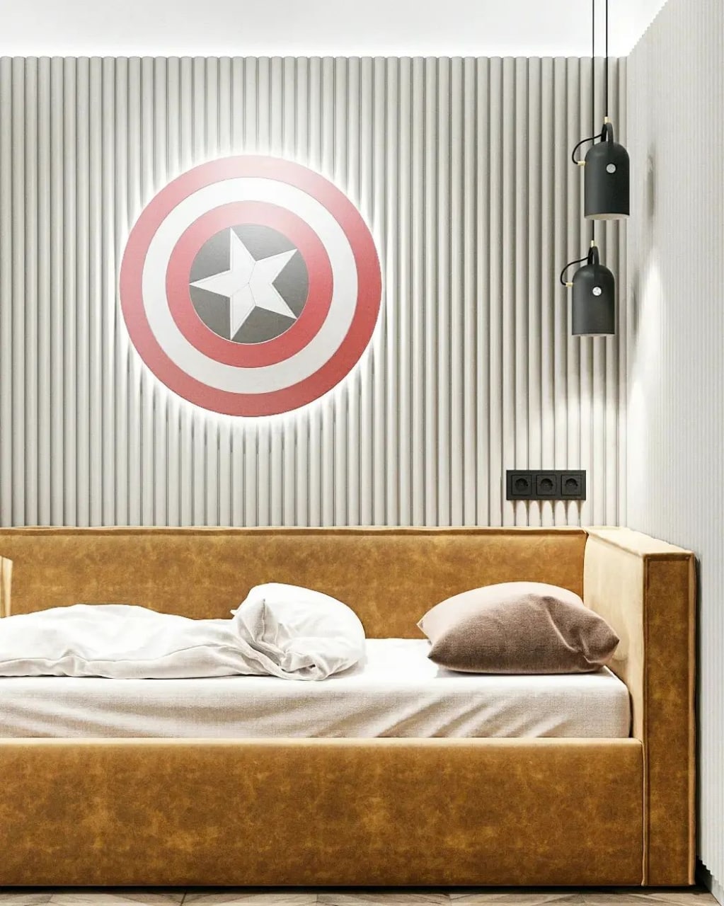 Стеновая панель под покраску Orac Decor Modern Hill W110 2000×250×16 фото в интерьере