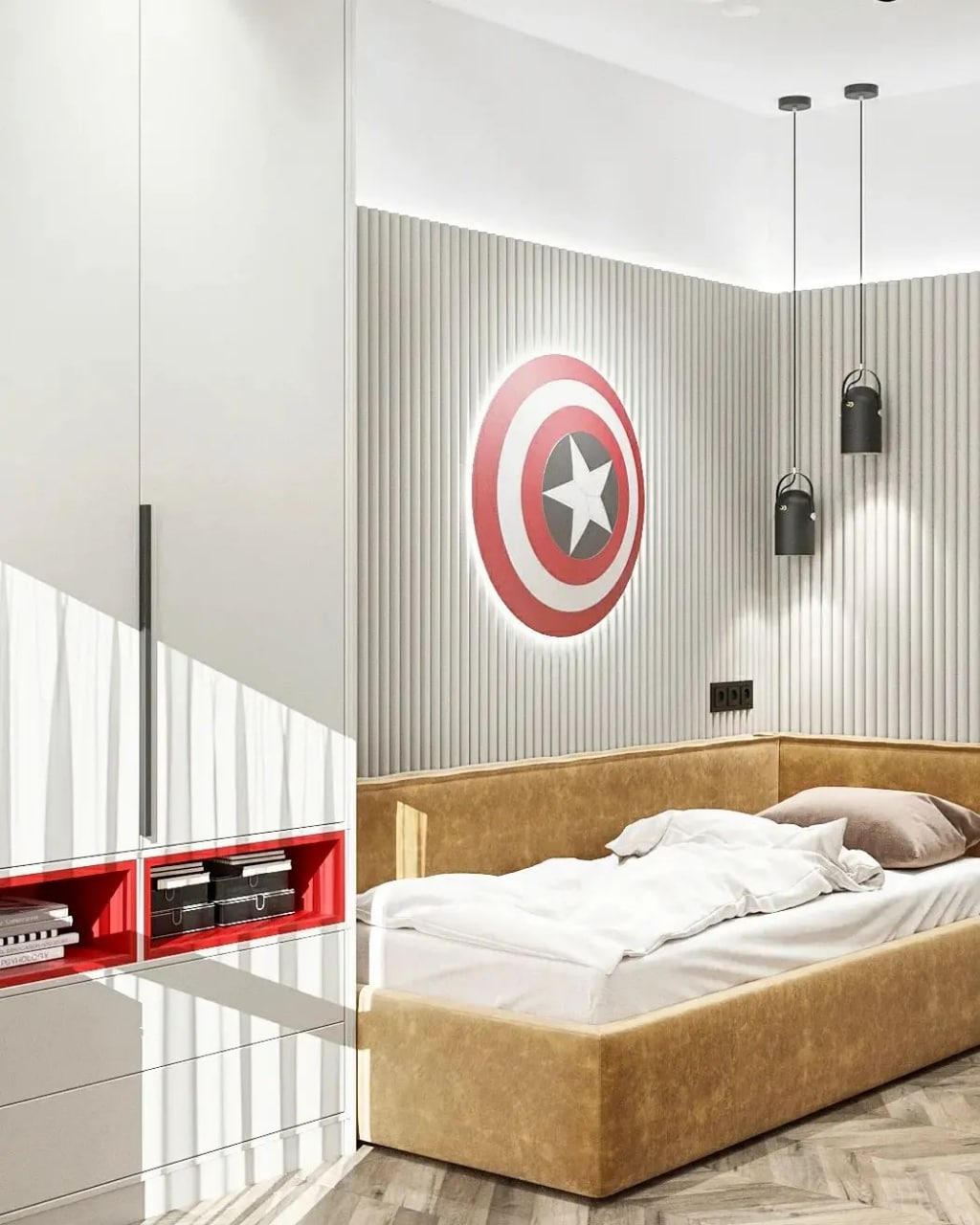 Стеновая панель под покраску Orac Decor Modern Hill W110 2000×250×16 фото в интерьере