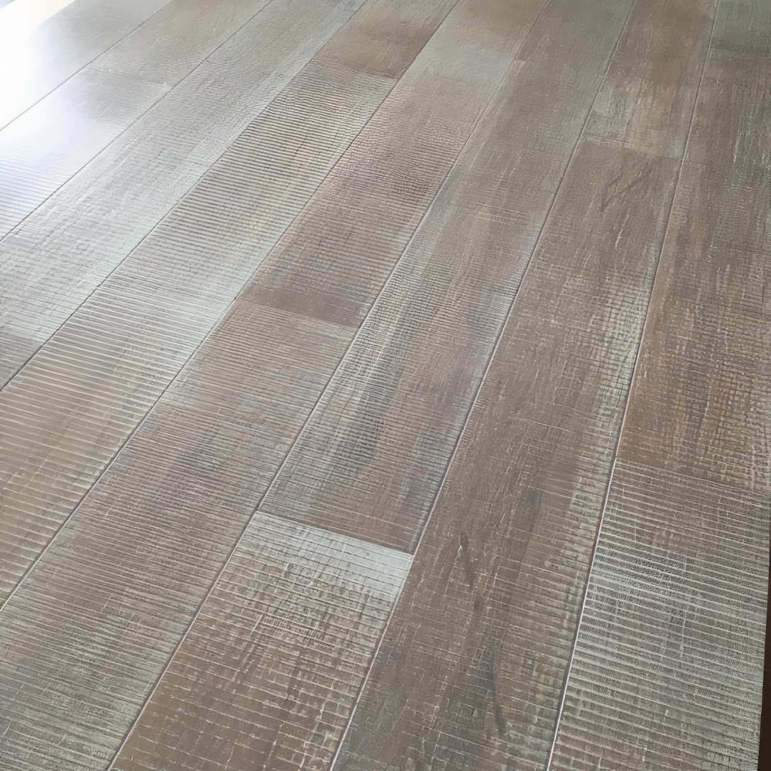 Паркетная доска Amigo Бамбук HiTech HDF Сантос 915×130×12 фото в интерьере