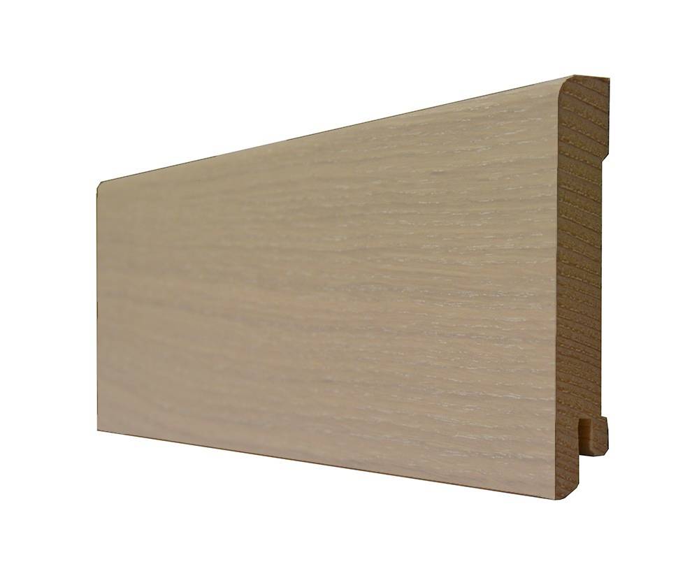 Плинтус деревянный Polarwood Дуб белый 2500×95×15