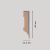 Плинтус МДФ FineFloor Wood Дуб Этна FF-1418 2400×60×12,5