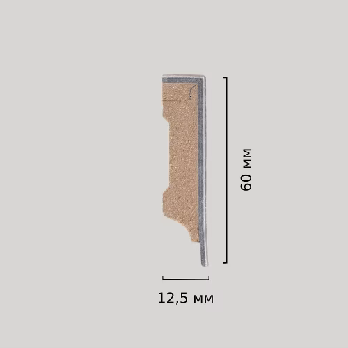 Плинтус МДФ FineFloor Wood Дуб Этна FF-1418 2400×60×12,5