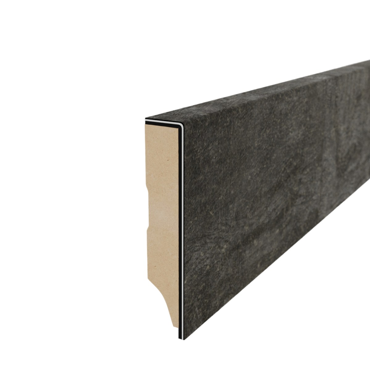 Плинтус МДФ FineFloor Stone Шато Миранда FF-1455 2400×60×12,5