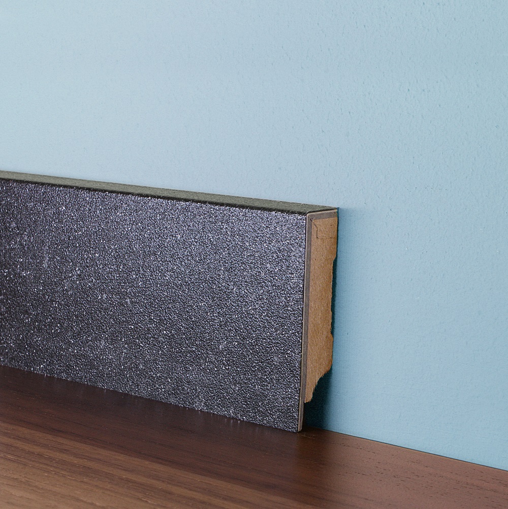 Плинтус МДФ виниловый FineFloor Stone Лаго-Верде FF-1592/1492 2400×60×12,5 фото в интерьере