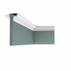 Потолочный плинтус под покраску Orac Decor New Classic C323 с подсветкой 2000×55×42