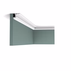 Потолочный плинтус под покраску Orac Decor New Classic C323 с подсветкой 2000×55×42