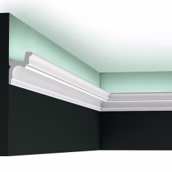 Потолочный плинтус под покраску Orac Decor New Classic C323 с подсветкой 2000×55×42