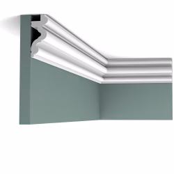 Потолочный плинтус под покраску Orac Decor New Classic C324 с подсветкой 2000×34×83