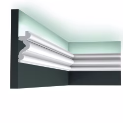 Потолочный плинтус под покраску Orac Decor New Classic C324 с подсветкой 2000×34×83