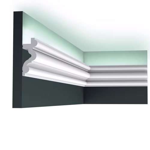 Потолочный плинтус под покраску Orac Decor New Classic C324 с подсветкой 2000×34×83