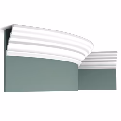 Потолочный плинтус под покраску гибкий Orac Decor New Classic C326F 2000×105×90