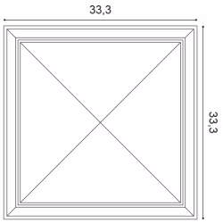 Стеновая панель под покраску Orac Decor New Classic Autoire W123 333×333×35