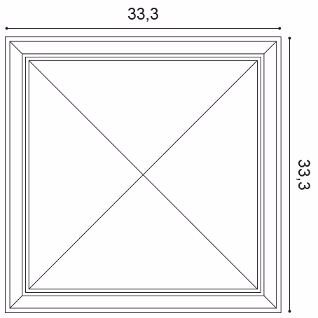Стеновая панель под покраску Orac Decor New Classic Autoire W123 333×333×35