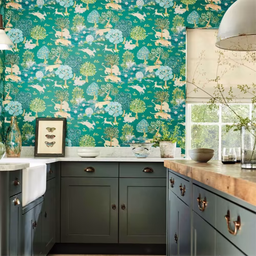 Обои Sanderson Caspian Pamir Garden 216765