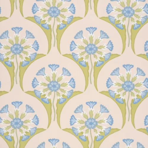 Обои Little Greene National Trust Papers Hencroft - Blue Primula 0245HEBLUEP
