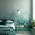 Панно Paint & Paper Library Botany Folia Teal 0360FOTEALZ 3,25х2,1 м фото в интерьере