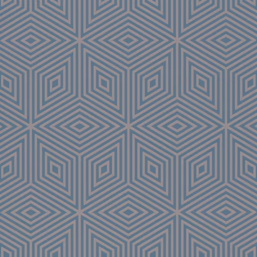 Обои Paint & Paper Library Botany Marquetry Tile Blue Blood 0360MABLUEB