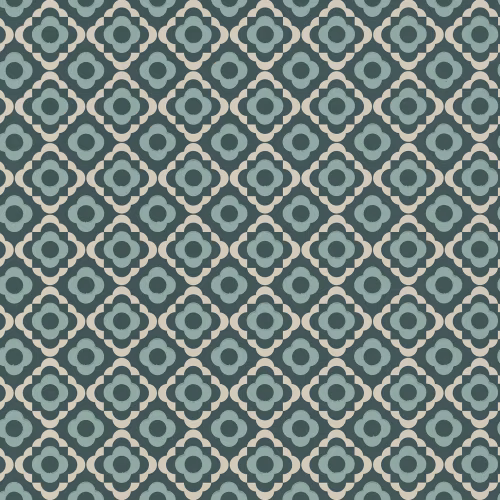 Обои Paint & Paper Library Botany Quatrefoil Squid Ink 0360QUSQUID